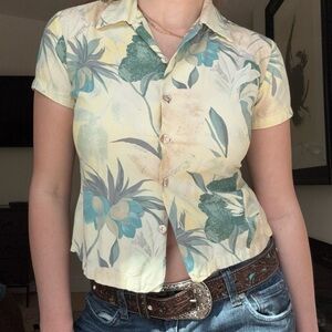 vintage 1970s Tori Richard resort chic top